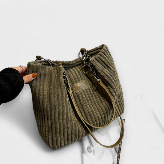 Layla™ - Elegant Corduroy Tote Bag