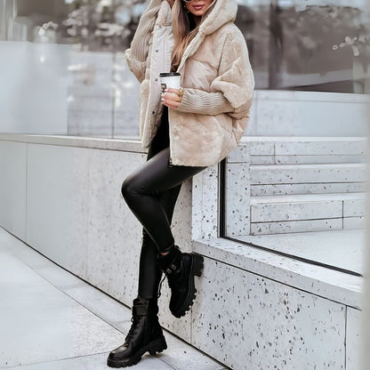 Ava - down jacket with plush blend