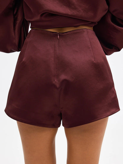 Penelope™ - Blouse Bow Hot Short Set