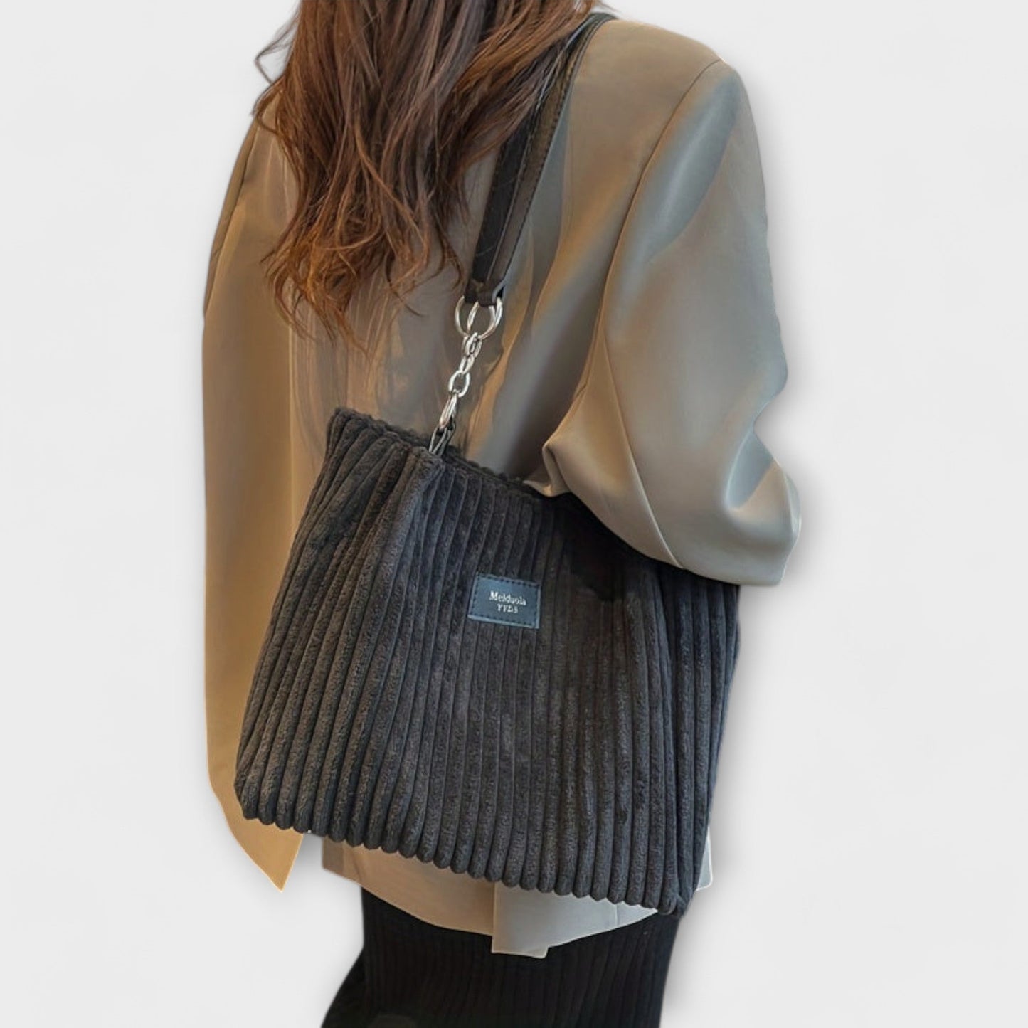 Layla™ - Elegant Corduroy Tote Bag