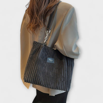 Layla™ - Elegant Corduroy Tote Bag