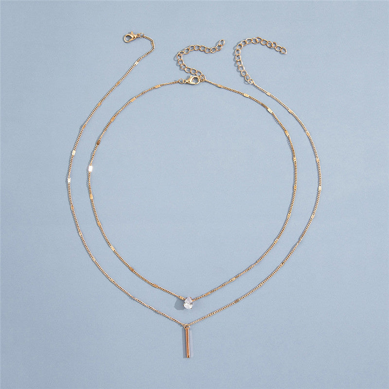 Vintage necklace with gold pendant