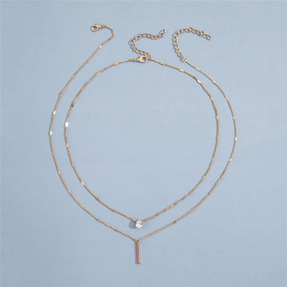 Vintage necklace with gold pendant